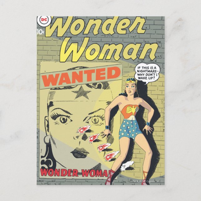 Wonder Woman Wanted Postcard (Front)
