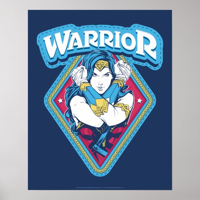 Wonder Woman Warrior Graphic Poster (Front)