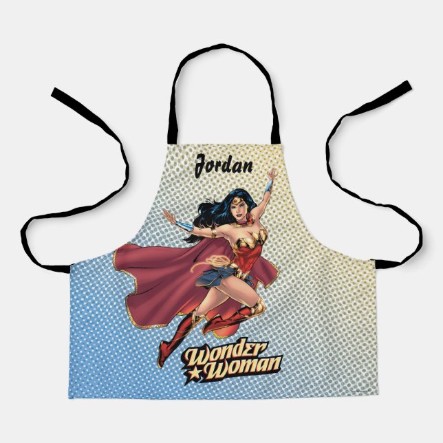 Wonder Woman Wearing Cape Apron (Front)