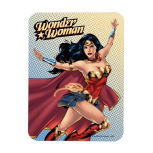Wonder Woman Wearing Cape Magnet