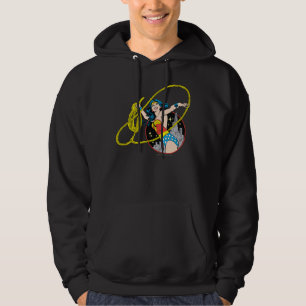 Wonder Woman with City Background Hoodie