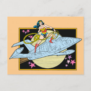 Wonder Woman with Jet Postcard
