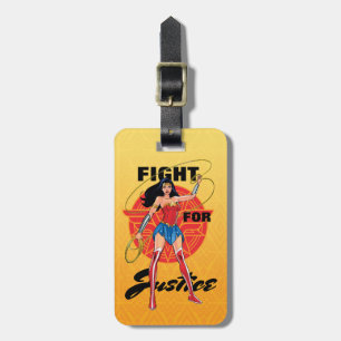 Wonder Woman With Lasso - Fight For Justice Luggage Tag