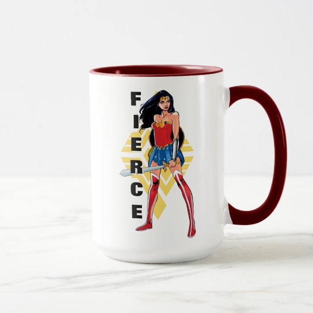 Wonder Woman With Sword - Fierce Mug (Right)