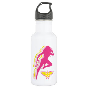 Wonder Woman Yellow-Pink Layered Silhouette 532 Ml Water Bottle