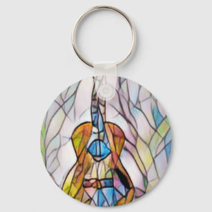 Wonderful Acoustic Guitar Key Ring