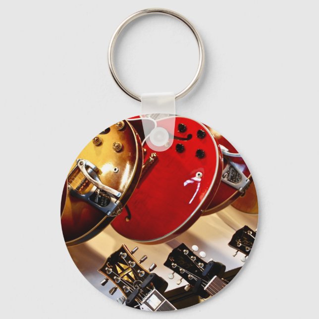 Wonderful Acoustic Guitar Key Ring (Front)