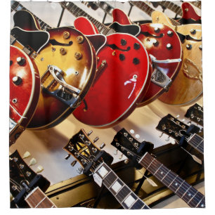 Wonderful Acoustic Guitar Shower Curtain