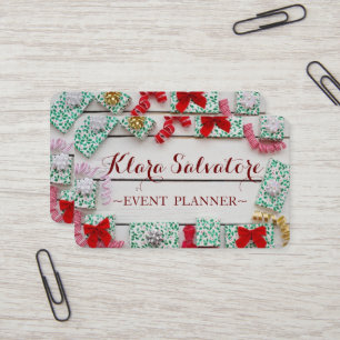 Wonderful Adorable Christmas  Gift Wreath  Business Card