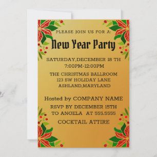 Wonderful, Amazing New Year Invitation