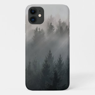Wonderful black and white dawn mountains iPhone 11 case