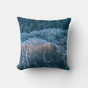 Wonderful Blue Waves Cushion