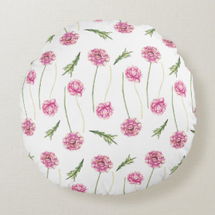Wonderful Botanical Floral Design Round Cushion