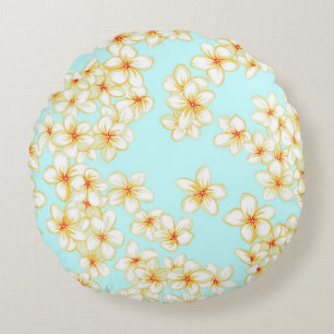 Wonderful Botanical Floral Design Round Cushion