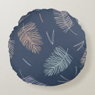 Wonderful Botanical Floral Design Round Cushion