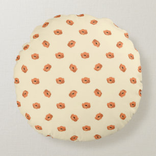 Wonderful Botanical Floral Design Round Cushion