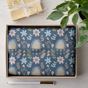 Wonderful Botanical Floral Design Tissue Paper