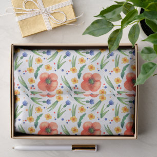 Wonderful Botanical Floral Design Tissue Paper
