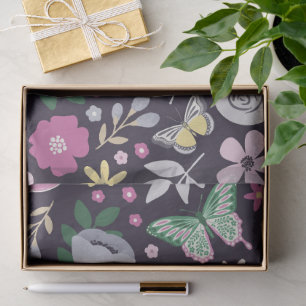Wonderful Botanical Floral Design Tissue Paper