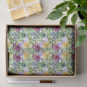 Wonderful Botanical Floral Design Tissue Paper