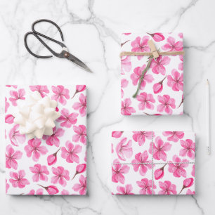 Wonderful Botanical Floral Design Wrapping Paper Sheet
