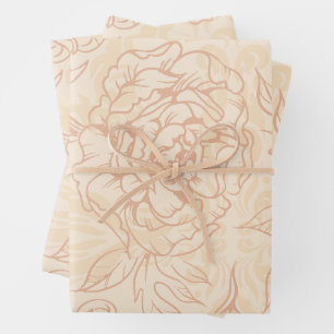 Wonderful Botanical Floral Design Wrapping Paper Sheet