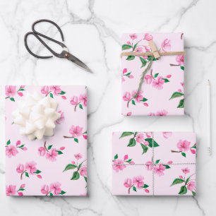 Wonderful Botanical Floral Design Wrapping Paper Sheet