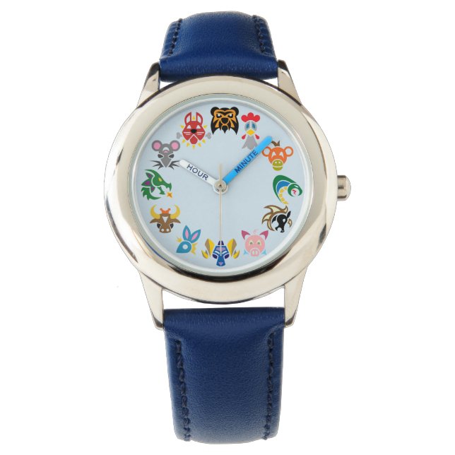 WONDERFUL BOYS WATCH, CHINESE ZODIAC DESIGN WATCH (Front)