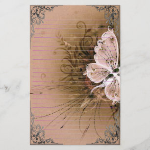 Wonderful Butterflies Pixel Art Stationery