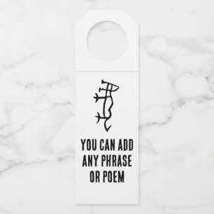 Wonderful Chinese Zodiac-Tiger-#001- Bottle Tag