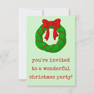 Wonderful Christmas Party Invitation