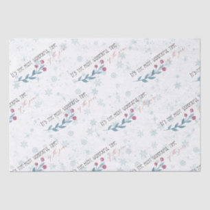 Wonderful Christmas Pastels Tissue Paper