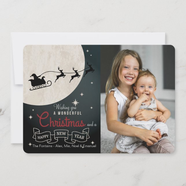 Wonderful Christmas Photo Card (Front)