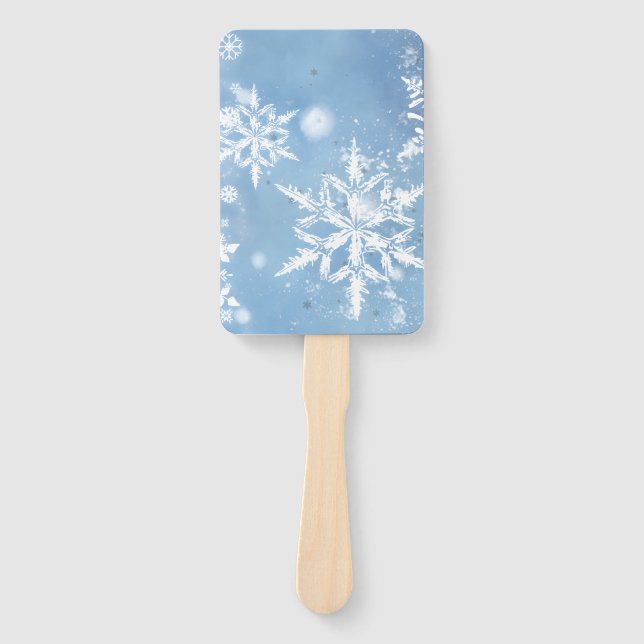 Wonderful Christmas Snow Hand Fan (Front)