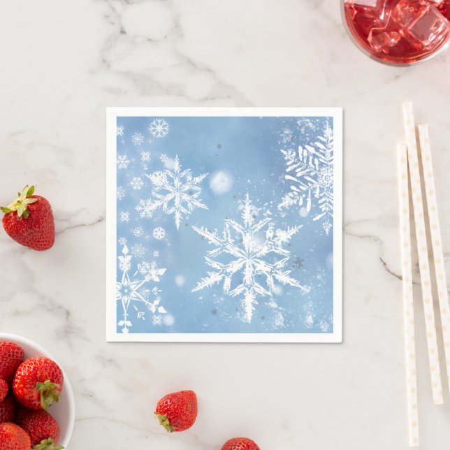 Wonderful Christmas Snow Napkin (Insitu)