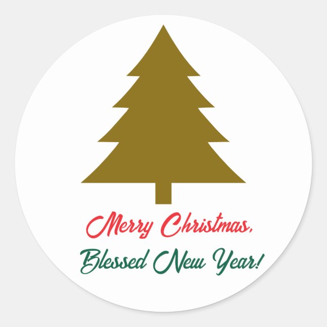 Wonderful Christmas, Sticker (Front)