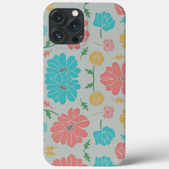 Wonderful Colourful Floral Case-Mate iPhone Case (Back)