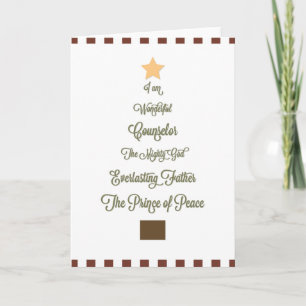 Wonderful, Counsellor Christmas Card