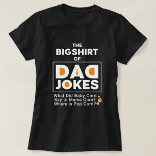 wonderful Dad Jokes Design Text Typography T-Shirt