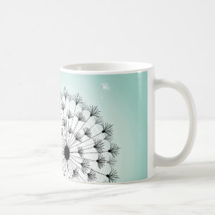 Wonderful Dandelions Blue Mug