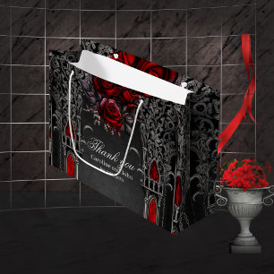 Wonderful dark gothic wedding design large gift bag