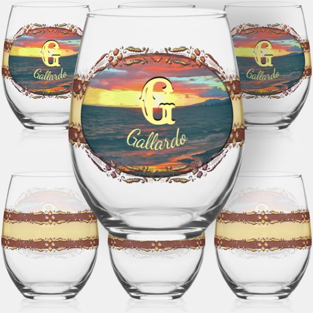 Wonderful Day 1490  Stemless Wine Glass (Creator Uploaded)