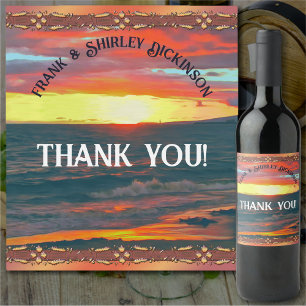 Wonderful Day Thank You 1490 Wine Label