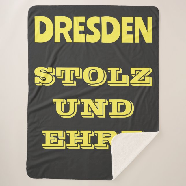 Wonderful design for all Dresdner Sherpa Blanket (Front)