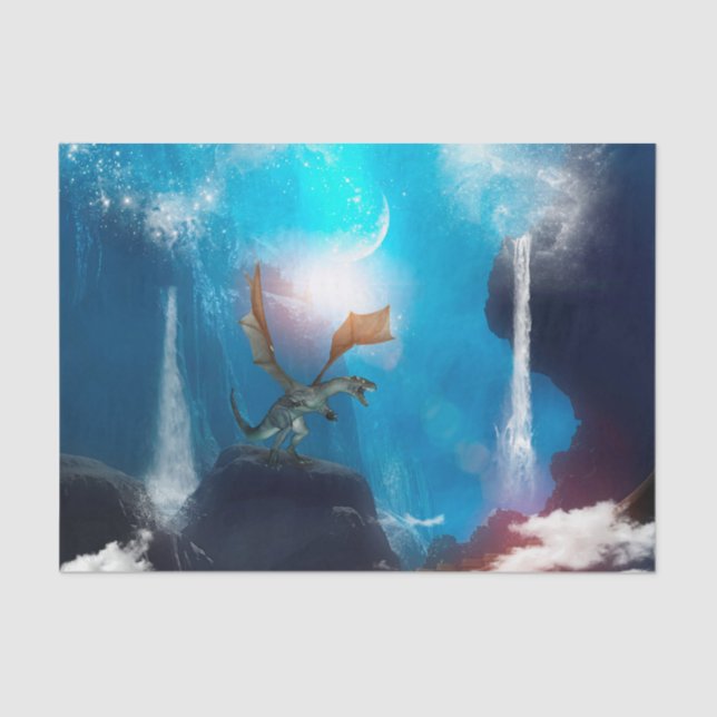 Wonderful dragon in the night tissue paper (Front)