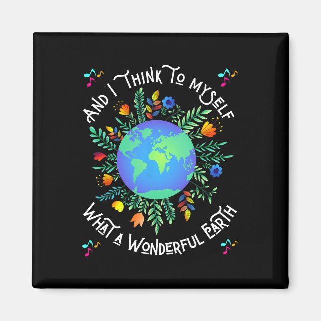 Wonderful Earth Day  Magnet (Front)