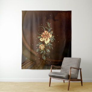 Wonderful elegant flower. tapestry
