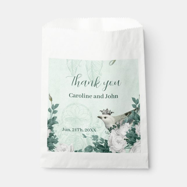  Wonderful elegant flowers Favour Bags (Front)
