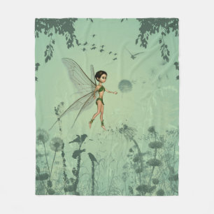 Wonderful fairy fleece blanket