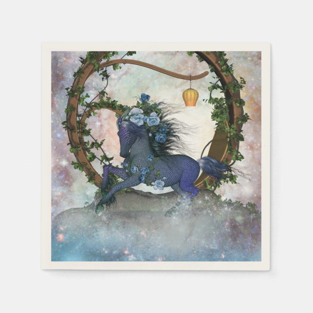 Wonderful fantasy horse napkin (Front)